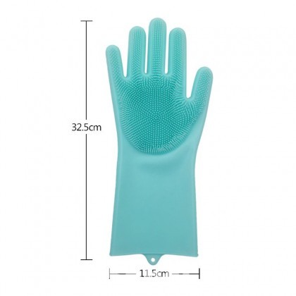 Dishwashing silicon hand gloves
